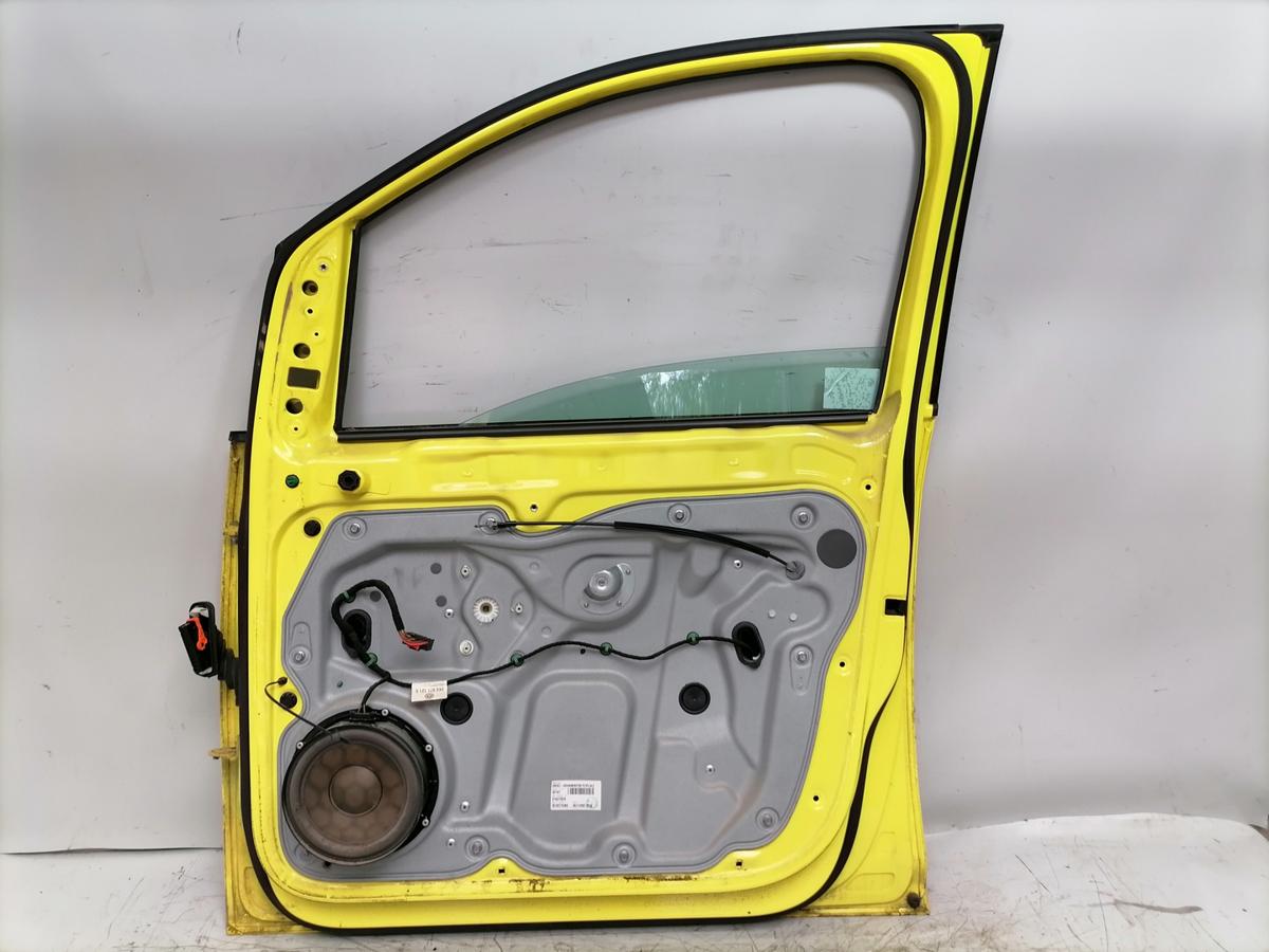 VW Caddy 2K original T&uuml;r vorn links Gelb Rohbau Bj.2007